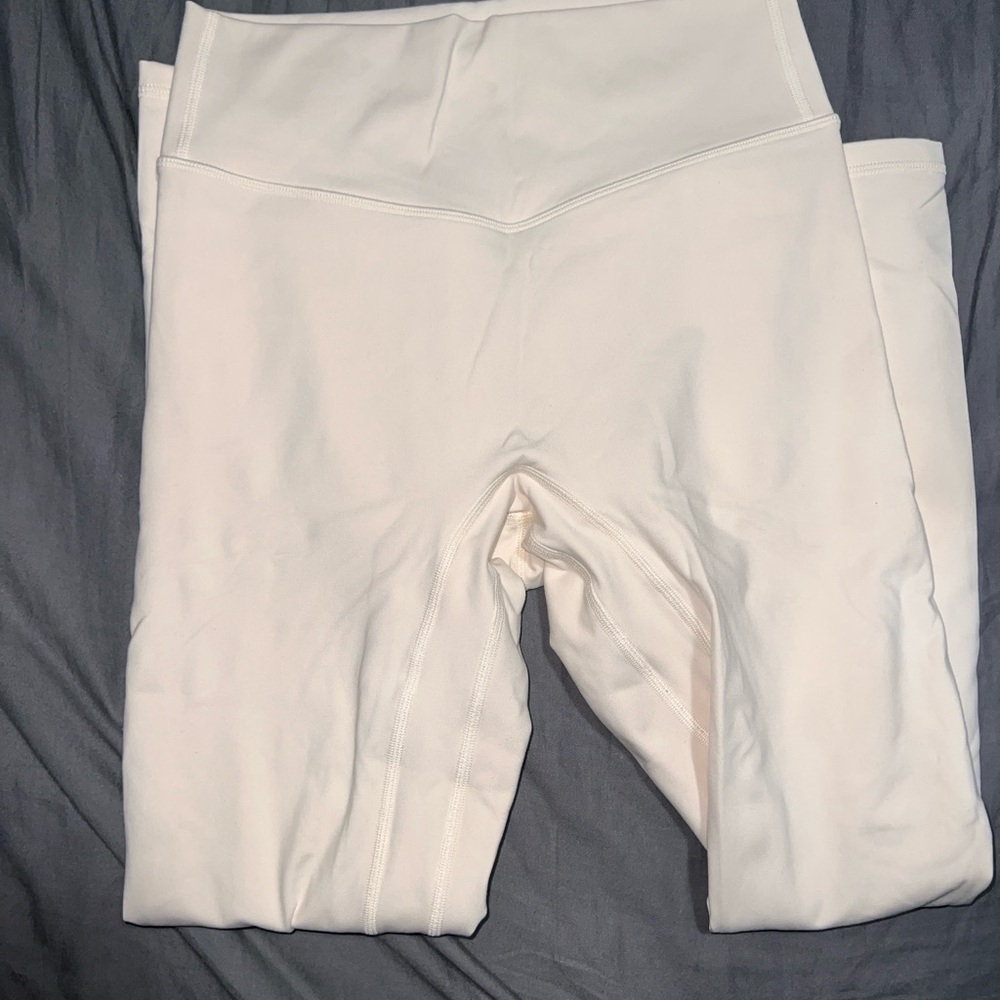 Til You Collapse cream Leggings